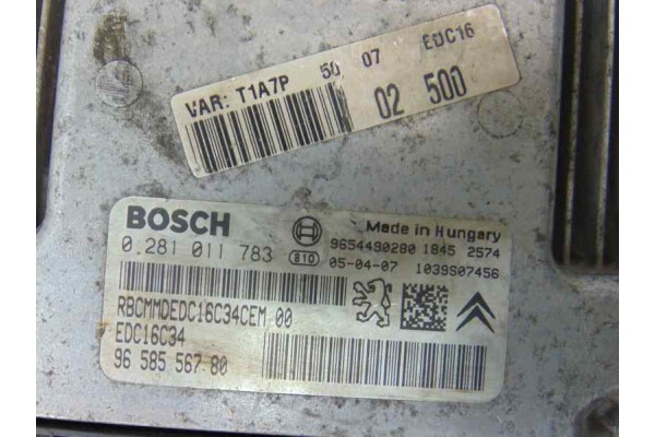 9658556780 CENTRALITA MOTOR UCE PEUGEOT 206