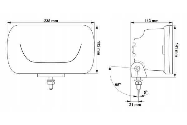 ROAD HEADLIGHT LAMP HELLA 1FE016773 JUMBO LED 12 24V Catalog number of the part 1FE 016 773 011