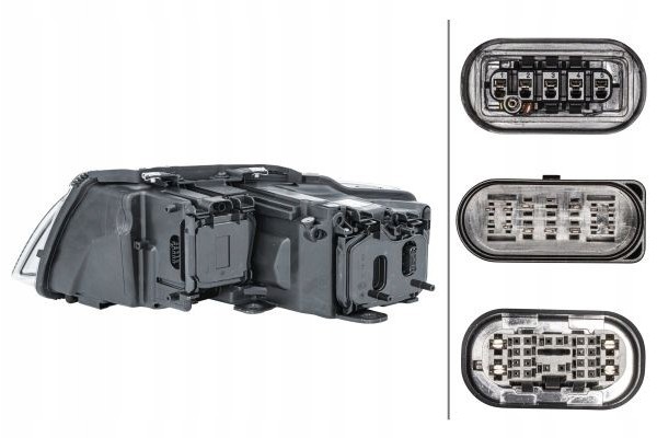 HEADLAMP LAMP RIGHT BI XENON Packaging status original