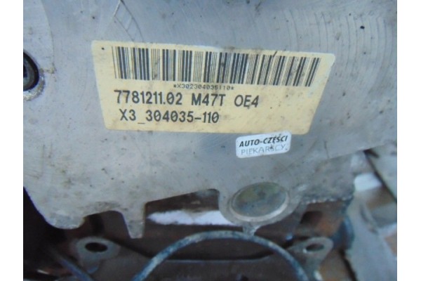 COMPLETE ENGINE BMW X3 E83 2 0 D 163KM M47 4X4 Quality of parts according to GVO O original with manufacturer s logo OE