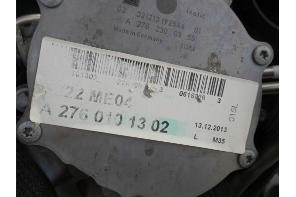 ENGINE A276960 276960 276 960 S400 3 5 HYBRID MERCEDES W222 ASSEMBLY REPLACEMENT Engine type petrol