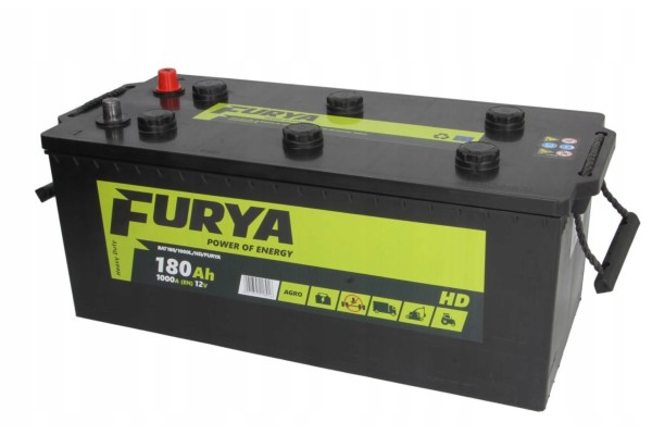 Battery Furya Agro HD 12V 180Ah 1000A L RADOM Catalog number of the part BAT180 1000L HD FURYA