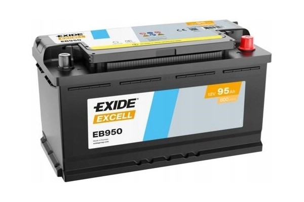 CAR BATTERY EXIDE EXCELL EB950 95AH 800A L5 P
