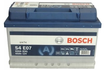 BATTERY BOSCH S4 E07 EFB START STOP 65AH 650A P Catalog number of the part 0 092 S4E 070