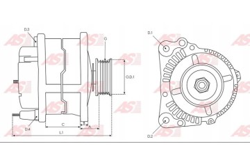 Alternator Volkswagen LT Transporter IV EAN GTIN 5901259402339