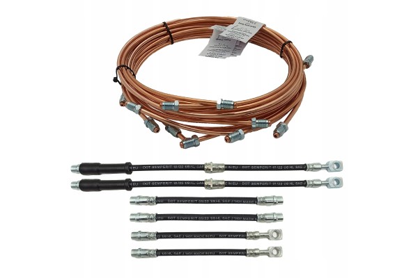 OPEL ASTRA G Brake hoses rigid copper Flexible rubber