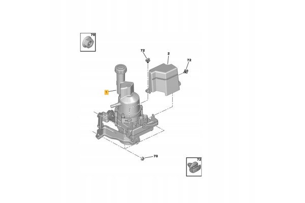 PEUGEOT EXPERT III JUMPY III BOOSTER PUMP TANK Quality of parts according to GVO P replacement with original quality