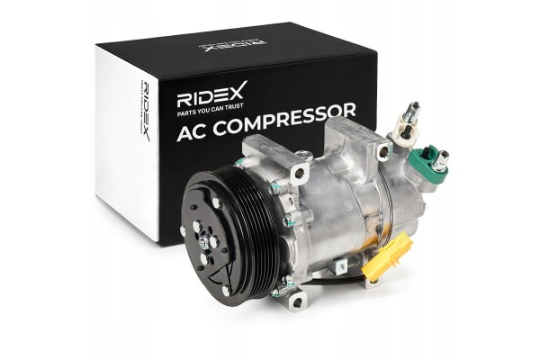 Air conditioning compressor RIDEX 447K0105 SD6V12 for RENAULT Clio IV Hatchback