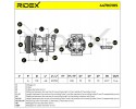 Air conditioning compressor RIDEX 447K0105 SD6V12 for RENAULT Clio IV Hatchback Catalog number of the original 926000734R 6453GZ