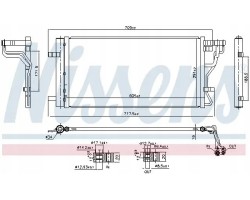 CONDENSER AIR CONDITIONING COOLER 940831 NISSENS