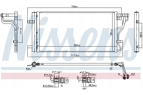 CONDENSER AIR CONDITIONING COOLER 940831 NISSENS