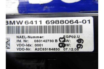 6988064 MANDO CLIMATIZADOR BMW SERIE 3 BERLINA (E90) 318d 6988064 169280 BMW - 4