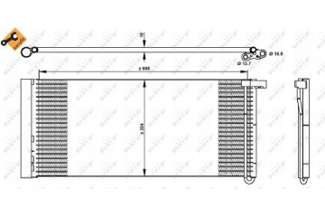 Air conditioning condenser NRF 350331 Part manufacturer NRF