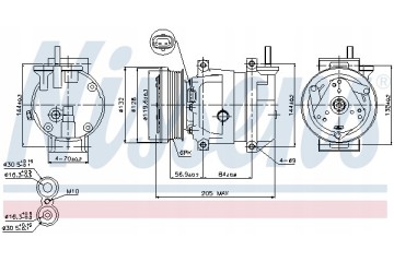 AIR CONDITIONING COMPRESSOR for CHEVROLET LACETTI 1 8 Catalog number of substitutes ACAUTO AC 01DL005 ACAUTO AC 02DL02 G ACAUTO 