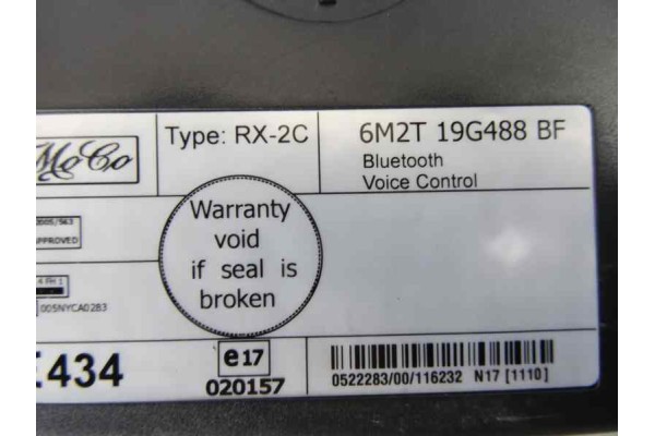 6M2T19G488BF MODULO CONFORT FORD S-MAX (CA1) Titanium 6M2T19G488BF 169323 FORD - 1