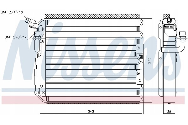AIR CONDITIONING COOLER CONDENSER for PORSCHE 911 Part manufacturer Nissens