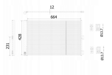 Condenser air conditioning MAHLE AC 911 000S Part manufacturer Mahle