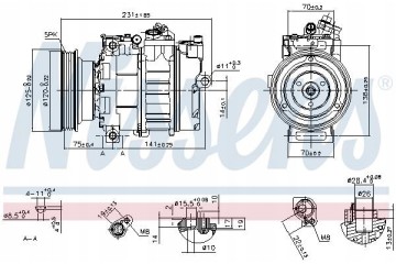 Air conditioning compressor NISSENS 89232 Car type passenger cars