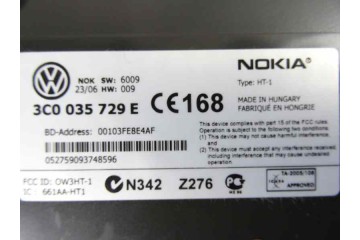 3C0035729E MODULO ELECTRONICO VOLKSWAGEN PASSAT VARIANT (3C5) Advance 2007 3C0035729E 169454 VOLKSWAGEN - 2