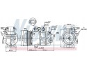 COMPRESSOR AIR CONDITIONING COMPRESSOR 89304 NISSENS Car type passenger cars