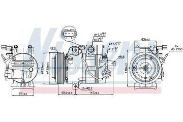 COMPRESSOR AIR CONDITIONING COMPRESSOR 89304 NISSENS Car type passenger cars