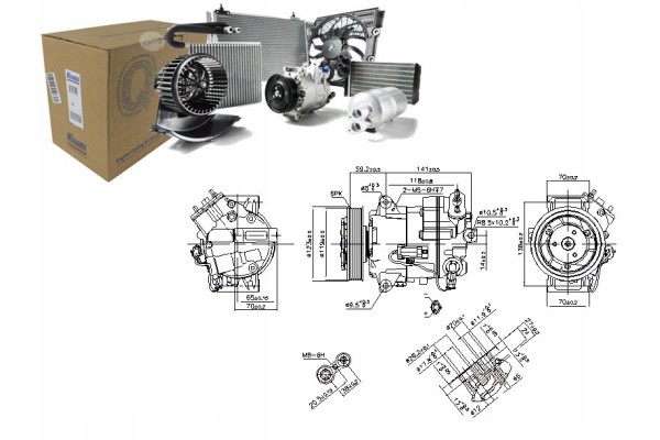 Compresor de Aire Acondicionado Nissens 890264 para Opel