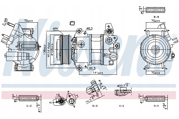 AIR CONDITIONING COMPRESSOR FORD ECOSPORT 12 FORD FIESTA 17 FORD FIESTA VAN