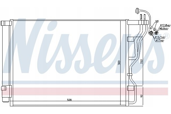 Condenser air conditioning NISSENS 940245 Part manufacturer Nissens