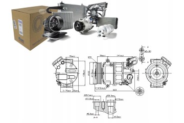 AIR CONDITIONING COMPRESSOR OPEL ASTRA J 09 15 2 0CDTi Version European