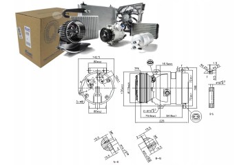 Compresor de aire acondicionado Nissens 89587 para Renault Laguna II 1