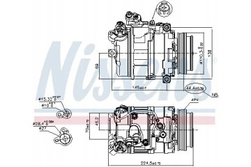 COMPRESSOR AIR CONDITIONING COMPRESSOR 89199 NISSENS Quality of parts according to GVO Q original with factory logo OEM OES