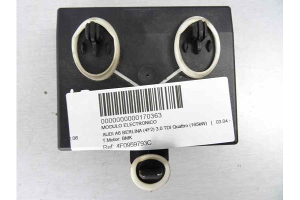 4F0959793C  MODULO ELECTRONICO AUDI A6 BERLINA (4F2) 3.0 TDI Quattro (165kW) 2004 4F0959793C 170363 AUDI - 1