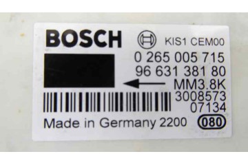 9663138180  NO IDENTIFICADO CITROEN GRAND C4 PICASSO Exclusive 2007 9663138180 172792 CITROEN - 2