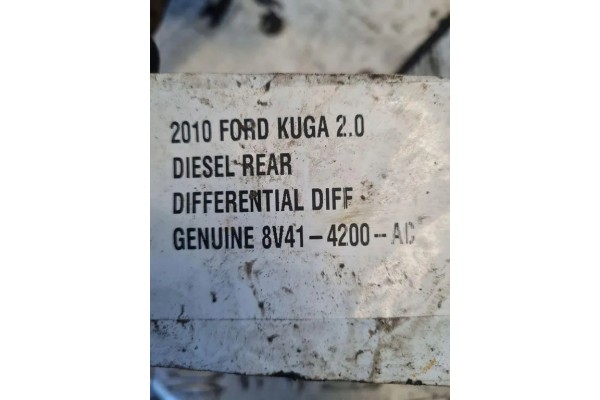 Rear reducer FORD KUGA I 8V414200AC 2 0L diesel 2010 Catalog number of the original 8V414200AC