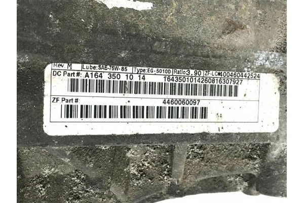 Reductor trasero MERCEDES-BENZ M (W164) A1643501014 3.5L gasolina 200k