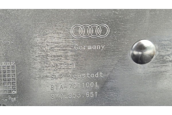 Rejilla Radiador Dummy Audi A4 B9 8W0 2015-2019 OE 8W0853651 Nueva