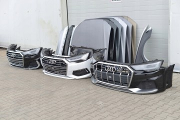 AUDI A6 C8 4K 18 BUMPER FRONT GRILL LAMP LED BELT FENDER MASK Quality of parts according to GVO O original with manufacturer s l