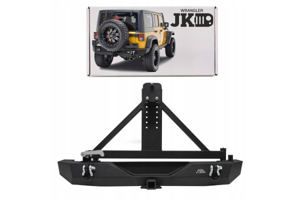 JEEP WRANGLER JK 07 18 REAR BUMPER WIDE WITH PARAMOUNT WHEEL SLING