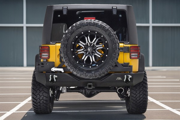 JEEP WRANGLER JK 07 18 REAR BUMPER WIDE WITH PARAMOUNT WHEEL SLING Part manufacturer Venus
