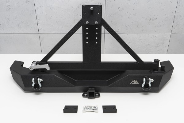 JEEP WRANGLER JK 07 18 REAR BUMPER WIDE WITH PARAMOUNT WHEEL SLING Car type 4x4 SUV passenger cars