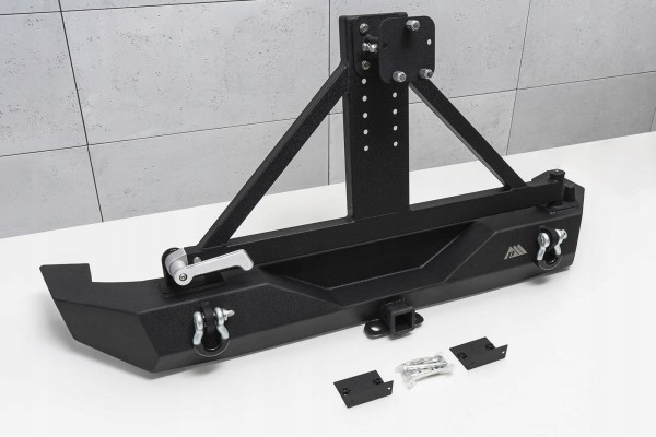 JEEP WRANGLER JK 07 18 REAR BUMPER WIDE WITH PARAMOUNT WHEEL SLING EAN GTIN 5905226118445