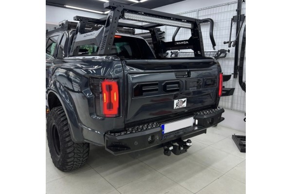 Rear Bumper Rear 4x4 Steel Offroad Ford Ranger 2012 2022 Car type 4x4 SUV trucks cargo vans passenger cars