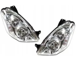 Juego de faros delanteros Polcar halógeno eléctricos izquierdo y derecho versión europea
