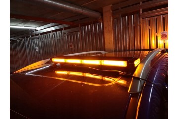 Luz Estroboscópica de Advertencia Naranja 24COB, 6LED, 68 cm para Tec
