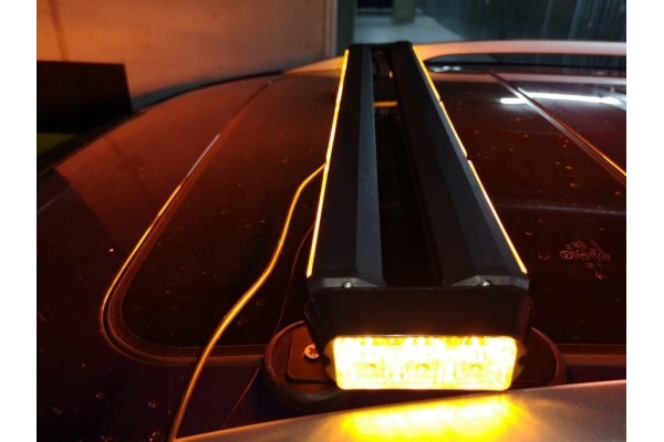 Luz Estroboscópica de Advertencia Naranja 24COB, 6LED, 68 cm para Tec