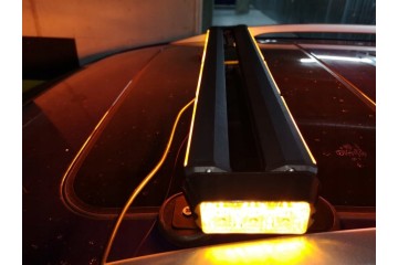 Luz Estroboscópica de Advertencia Naranja 24COB, 6LED, 68 cm para Tec