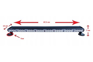 BEAM ORANGE ROOF WARNING STROBE FOR MAGNET TOW TRUCK 87cm Catalog number of the part 2 377