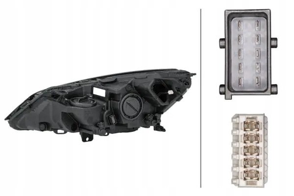 HEADLAMP LAMP RIGHT WITH MOTOR FOR ADJUSTMENT