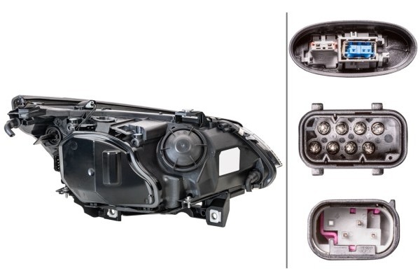 Headlight HELLA 1EL 163 079 001 Part manufacturer Hella