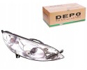 Peugeot 407 2004 Lamp Headlight Right Depo Version European